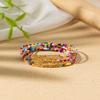 Pulseira Empilhada de Contas Daimi Estilo Boêmio Feminina Estilo Ins Design de Nicho Senso Cor Sólida Pulseira Elástica Fornecimento Transfronteiriço