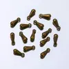 Pingente Pequeno de Gota d'Água de Cobre 7/9mm Acessórios para Joias DIY Corrente de Cauda Extensão de Corrente Pingente em Forma de Gota d'Água