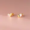 Pendientes de Hilo con Forma de Corazón Incrustados de Diamantes de Plata de Ley S925 Nalan, Pendientes de Diseño de Nicho Estilo Ins Exquisitos y Simples M07860