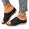Sandalias Casuales de Cuña con Plataforma Gruesa de Talla Grande para Mujer, Adecuadas para Uso en Exteriores, Verano 2026, Tacón Medio, Zapatos de Playa de Moda, Talla 43