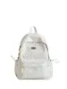 Nova mochila estilosa estilo coreano para meninas, mochila leve com bolinhas em cores doces, bolsa de ombro duplo para estudantes do ensino fundamental II e médio