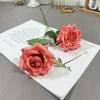 Nuevo en stock Flor de Simulación 2 Rosas Salón Ceremonial de Bodas Fila de Flores Decorativa para Pasillo Arreglo Floral Decorativo Alto