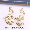 Acessórios para Joias DIY Peças de Flor Grampo de Cabelo Feito à Mão Materiais para Enfeite de Cabelo Peças de Metal Pétalas Galhos Peixe Dourado Grampo de Cabelo Estilo Antigo