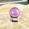 Fabricante Adorno de Bola de Cristal Transparente Base Decoración de Arte Artesanías K9 Bola de Cristal Colorida Amarilla Rosa Venta al por Mayor