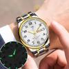 Reloj Redondo Luminoso Pointor Calendario Europeo y Americano Movimiento Automático Mecánico Luminoso Resistente al Agua Calendario No Mecánico Reloj para Hombre