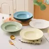 Plato de Arroz Horneado Plato Sombrero de Paja Plato Salah Plato de Sopa Occidental Plato Cerámico Plato para Hornear Plato Profundo de Cerámica Plato para el Hogar
