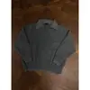 Suéter Retro Americano de Punto Falso de Dos Piezas con Solapa Unisex Invierno Diario Estilo Perezoso Versátil Casual Prendas de Punto Moderno
