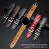 Para Huawei GT4/GT3 Correa de Cuero Samsung Galaxy watchs3 Cadena de Reloj Retro Hueca de Cuero Loco