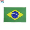 Em estoque suprimento de bandeiras nacionais de todos os países do mundo 90 * 150cm Bandeira nacional do Brasil costura linha dupla mais ilhó de cobre