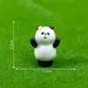 Paisaje en miniatura con lindas figuritas de bambú y panda, adorables accesorios de decoración DIY para casas de muñecas y pequeños adornos de escritorio