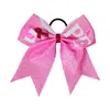 Cinta Rosa de Nuevo Estilo Transfronteriza Día de Concientización sobre el Cáncer de Mama Lazo para el Cabello Elástico Alto Versátil Accesorio para el Cabello Fabricante Mayorista