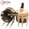 Wh138 com Potenciômetro de Interruptor Cabo de Plástico Preto e Branco Semicírculo 15mm 100-500K