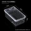 Caja de alimentación para reptiles, colorante de pelo de tortuga, para mascotas trepadoras, arañas, escorpiones, caracoles, escarabajos, ranas cornudas.