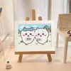 Nova Pintura de Diamante 5D de Desenho Animado Kapibala com Porta-Retrato DIY Brinquedo Educacional Infantil Presente Pintura com Adesivo de Diamante