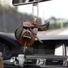 Chapéu de Cowboy de Jeans Novo com Selim Transfronteiriço Botas Decoração de Retrovisor de Carro Velho Oeste Chaveiro Pingente