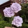 3 Arreglos de Rosas de Diamante para Montaje de Escena de Boda, Guía de Escenario, Pared de Flores de Piso, Flores Falsas de Techo, Flores de Seda, Flores Artificiales al por Mayor
