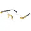 Gafas de Sol para Mujer Tendencia Retro Coreana Gafas de Sol de Verano Forma Cóncava Cara Redonda Sin Marco Aspecto Adelgazante Gafas 131 Bb03 8