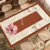 Mantel individual para mesa de comedor estilo retro americano, estilo vintage, impermeable, a prueba de aceite, resistente al calor, mantel para mesa de centro, nuevo modelo 2026, protector de escritorio