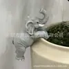 Nuevo Producto Colgador de Macetas Elefante Decoración Exterior Patio Balcón Elefante Maceta Colgante de Resina