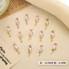 Decorações Coloridas para Nail Art com Strass, Cabeça de Touro de Metal, Pássaro, Strass em Formato de Coração, Liga Metálica 3D Acessórios de Unha Vestíveis Atacado