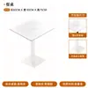 Asientos de cabina tapizados blancos modernos de lujo ligero para restaurante comercial, mesa de pizarra, sofá doble, asientos de cabina tejidos de ratán de diseño nórdico