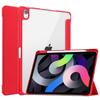 Funda protectora trasera transparente de acrílico para iPad Air4 de 10,9 pulgadas con triple ranura para bolígrafo (2020) y tapa plana abatible.