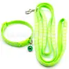Cuerda de collar para garra de perro de 1 cm, cinturón de tracción para gato y perro, collar de tela para cuello ajustable con campana, accesorios para exteriores