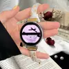 Adecuado para Huawei Gt7 Pulsera Metálica Flor Chapada en Oro Correa de Reloj Watch6 Pulsera de Diamantes de Moda y Versátil para Mujer
