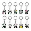 Venta al por mayor del fabricante Llavero de Panda con Material de Goma Suave y Colgantes Personalizables para Llavero