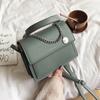 Bolso Pequeño Texturizado para Mujer 2021 Nuevo Bolso Cuadrado Pequeño Simple y a la Moda Bolso Cruzado de Cadena Texturizada Coreano Trendy