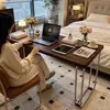 Escritorio Vintage Bauhaus de Madera Maciza para Apartamentos Pequeños, Escritorio Simple para Computadora de Escritorio de Uso Doméstico, Mesa de Trabajo, Mesa Retro
