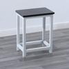 Taburete de Taller Línea de Montaje de Fábrica Taburete de Operación Taburete de Trabajo Acero Madera Taburete Cuadrado Pequeño Comida Rápida Taburete de Hierro Capacitación Taburete Metálico
