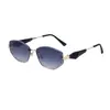 2026 Nueva Moda Europea y Americana Gafas de Sol Poligonales Semi-Sin Montura Personalidad de Mujer Tendencia Protección UV Gafas de Sol Transfronterizas para Mujer