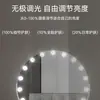 Espejo de maquillaje con luces, giratorio, estilo popular, alta definición, adecuado para uso doméstico, con brillo ajustable, espejo de maquillaje estilo Hollywood
