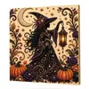 Kit de Pintura de Pérolas 5D Transfronteiriço Amazon Dia das Bruxas DIY - Série de Pintura de Diamantes de Pérolas Magia da Bruxa de Halloween
