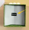 En stock TikTok popular cubierta simple joyería caja vacía de papel Kraft joyería pendientes de botón joyería caja de embalaje