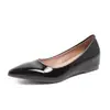 Novos Sapatos com Salto Interno Cor Nude 2025 para Mulheres, Sexy Francês Versátil Elegante Bico Fino Roupas de Trabalho Lindo Sapatos Baixos