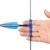 Protector de Dedo de Silicona para Arco y Flecha, Columna de Rodillo de Silicona para Cuerda de Arco, Arco Recurvo, Arco de Tiro Recto, Equipo de Protección para Tiro con Arco, Posicionamiento y Protección Gratis para la Flecha