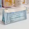 Estojo de Lápis de Malha Transparente para Provas Casuais Grande Capacidade Multi-Camadas Armazenamento de Material Escolar Caixa Especial para Material Escolar Estojo de Lápis para Aluno do Ensino Fundamental