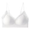 Transmissão Ao Vivo Venda Quente Roupa Íntima de Renda Sem Costura Feminina Fina Para Seios Pequenos Push-Up Com Tira de Gel Estilo Colete de Beleza Sutiã com Alça Fina