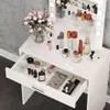 Tocador de Maquillaje con Bombillas para Estudio Fotográfico Transfronterizo, Espejo Grande para Dormitorio Principal, Tocador de Lujo Ligero, Apartamento Pequeño, Estilo Nórdico