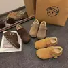 Zapatos Birkenstock gruesos y forrados de felpa para mujer, zapatos peludos, nuevos zapatos de invierno 2026 para mujer, mocasines populares, zapatos de algodón