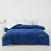 Colcha de grado A, simple, de color sólido, engrosada, cálida y termorreguladora para las cuatro estaciones, para uso en hotel, disponible para envío directo