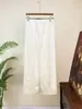 Pantalones Casuales de Jacquard Estilo Chino Nuevo Zhi Li para Mujer, Nuevo Modelo Primavera 2026, Color Sólido, Estilo Nacional, Pantalones Relajados y Versátiles