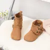 Nuevas Botas Cortas Retro Merlot para Niñas Otoño/Invierno 2026 Forro Sencillo Otoño/Invierno Versátiles Simples Botas Birkenstock de Dos Vías para Niños