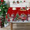 Amazon Cross-border Toalha de mesa à prova d'água Mesa de jantar Conjunto de Natal Padrão de cozinha Casa Impressão digital Decoração de toalha de mesa