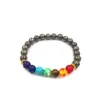 AliExpress venda quente universo galáxia Sistema Solar oito planetas pulseira estrela guardiã contas de pedra natural pulseira para mulheres