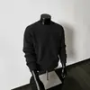 Otoño e Invierno Nuevo Estilo Textura de Piña Cuello Redondo Suéter para Hombre Pareja Moderno Holgado Color Sólido Simple Casual Versátil Prendas de Punto