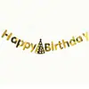 Bandera de Tirar con Letras Feliz Cumpleaños Una Pieza para Bebé Ins Banner de Flores de Tirar Feliz Cumpleaños de Un Año Pie con Estampado en Caliente