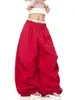 Pantalones Paracaídas Plisados Estilo Retro Americano Relajado Perezoso para Hombres y Mujeres, Nuevos de Verano Sueltos Versátiles Casuales de Pierna Ancha Modernos